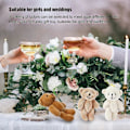 Miniatyrbillede 4 af 5: 12 stk. Mini Udstoppede Bjørne Komfortable Bløde Søde Mini Teddy Plyslegetøj til Bryllupsfødselsdagsdekorationer Nøgleringsvedhæng