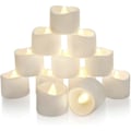 Miniatyrbilde 1 av 4: 24 LED-telys med timer, batteridrevet middagsbordslys