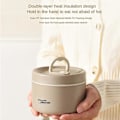 Miniatyrbilde 2 av 5: 440/600ml Termisk Isolert Matboks Mat Suppe Beholder Student Voksen Bærbar beige 600ml Foam insulated models