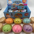 Miniatyrbilde 2 av 5: Glow Color Expression Bun Klemmeleke med Dampkurv, Sakte Stigende Sensorisk Leke Glow Bun