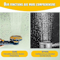 Miniatyrbild 5 av 5: Handhållen högtrycksspruta med stoppknapp, justerbar duschmunstycke för badrum