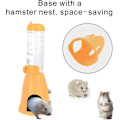 Miniatyrbilde 4 av 5: Hamster Vannflaske Automatisk Mater Vann og Mat Dispenser for Små Dyr, Marsvin, Spis, Kanin, Dverg, Gerbil, Chinchilla, 125ml, Gul