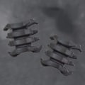 Miniatyrbillede 3 af 5: 1 par bueskydning krabbe compound bue stabilisator gummi bue vibration lemmer dæmper dæmpning udendørs jagt skydning (sort)