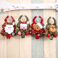 Miniatyrbillede 3 af 11: 5x Julepynt Julepynt Snemand Elg Bjørn Vedhæng Juletræ Ikke-vævet Vedhæng Dekoration til Hjem Kontor Ornament C