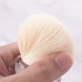 Miniatyrbillede 3 af 4: Bærbar Transparent / Rose Gold Foundation Makeup Brush Kabuki Ansigt Skønhedsværktøjer Ansigt Pudder Blush Kosmetiske Børster