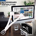 Miniatyrbillede 4 af 5: Moderkort 9-pins USB-header til dobbelt USB2.0 9-pins splitter hub forlængerkabel