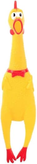 Gummi Kyckling, Dekompressions-/Fläktleksak, Practical Joke Nyhet Leksak, Nyhetspresenter för Barn, Vuxna, Hundar
