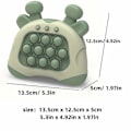 Miniatyrbillede 2 af 3: Hurtig Tryk-Boble Spil til Børn & Voksne Håndholdt Pop Fidget Legetøj Lys Op Puslespil Hastighed Tryk Spil Legetøj Julegaver til Afspænding og Dekompression Green