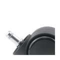 Miniatyrbillede 4 af 5: 5 stk. 2 tommer sorte kontorstolshjul - Erstatning - Kontorstolshjul Heavy Duty Erstatning til H