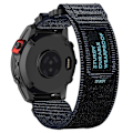 Miniatyrbilde 1 av 5: Nylon-reim med klistremerke for Garmin Fenix 7X/7X Pro/Instinct 2X/QuickFit 26 mm - Blå Blue Garmin Fenix 7X