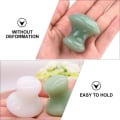 Miniatyrbilde 2 av 6: Skraping Massasjeverktøy Jade Chakra Healing Avslappende Stein Soppform Guasha Ansiktsmassasje God for Øyne Ansikt Hals Hud Kropp Skjønnhet Spa (2 stk)