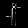 Miniatyrbillede 2 af 5: 2x3x4mm x LED-lyspære, 200 stk. Rektangulær lysdiode med klart lys til elektroniske komponentindikatorer, hvid