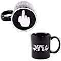 Miniatyrbillede 2 af 3: SSRGV Hav en god dag Kaffe Kops Midt Finger Sjov Kop til Kaffe Mælk Juice