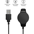 Miniatyrbillede 3 af 5: Opladerdock Kompatibel Med Garmin Forerunner 620, Usb Data Synkronisering Opladningsdock Med 1m Opladningskabel Til Forerunner 620 Smartwatch, Sort