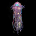 Miniatyrbillede 1 af 5: Jellyfish Lampe, Bærbar Blomsterlampe, Jellyfish Lanterne, Flimmer Rum Atmosfære Dekorationslampe, Soveværelse Nattelys Purple