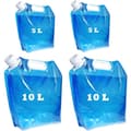 Delar hopfällbar vattentank, dricksvattentank hopfällbar (2 x 5 L + 2 x 10 L)