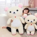 Miniatyrbild 3 av 5: Kawaii Rilakkuma Plyschleksaker Teddybjörn Mjuk Djur Soffa Kuddar Rum Dekorationer Födelsedagspresent För Barn Julgåvor (FMY) 20cm beige