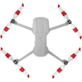 Miniatyrbillede 2 af 6: Air 2S Propeller Lavt-Støj Propeller Sammenklappelig 7238F Propeller til DJI Mavic Air 2/Air 2S Drone Tilbehør (Rød Hvid 4 Stykker)