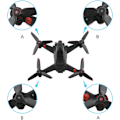 Miniatyrbilde 3 av 5: 2 par FPV-propeller kompatibel med DJI FPV Combo Drone, propellervinger for View Drone UAV Quadcopter med 4K-kamera - rød kant