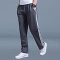 Joggebukser for menn, løs passform, pluss størrelse, rette ben Mørkegrå 4XL Dyp Grå 4XL Deep Grey 4XL