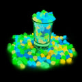 Miniatyrbilde 6 av 8: 300 stk Hagedekorasjon luminescerende steiner Glød i mørke dekorative småstein A3