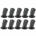 Miniatyrbillede 1 af 5: Mini LED 1W loftslampe med driver 10 stk. (sort, varm hvid)