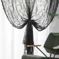 Miniatyrbillede 2 af 3: Sorte blondegardiner 2 stk. Sort 100 x 200 cm Sort 100 x 200 cm