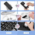 Miniatyrbillede 9 af 10: Mobil tastatur rengøringssæt, bærbar computer rengøringsspray 20 i 1 multiværktøj elektronisk enhed rengøringsbørste Black