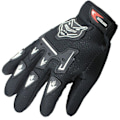 Miniatyrbilde 2 av 2: Bmx Mtb Sykkelhansker for Barn - Full Finger Hansker for Gutter og Jenter (FMY) Svart Black