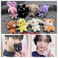 Miniatyrbild 3 av 5: 10CM Pop-up Store Dockdocka Nyckelring ANITEEZ Cartoon Söt Plysch Hänge Nyckelring Väska Tillbehör Kpop Yunho Yeosang Fans Presenter keychain C