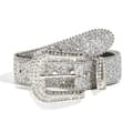 Rhinestone Bælte Livrem Silver