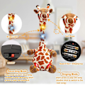 Miniatyrbild 3 av 5: Pratande Giraff Plyschleksak, Dansande Sjungande Inspelande Bebisleksak, Luminous Baby Interaktiv Plyschleksak för 2 3 4+ Års Barn