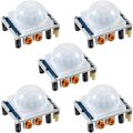 Miniatyrbillede 1 af 6: 5 stk. HC-SR501 PIR Infrarød Sensor IR Menneskekrop Bevægelsesmodul til Arduino til Raspberry Pi (Blå)