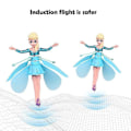 Miniatyrbillede 3 af 5: Legetøjs Induktionsflyvende Helikopter Speed Drone Legetøj BLÅ COD KK5555-God Induction Ice Princess