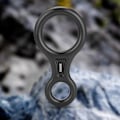 Miniatyrbild 6 av 6: Klätterrep nedfarten, 35KN Figur 8 Ord Rep nedfarten Rappel Ring Klippklättring Räddningsutrustning Black