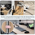 Miniatyrbillede 4 af 5: 16 stk. silikonekabelbindere, kabelarrangør, genanvendelig Pink