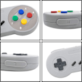 Miniatyrbilde 5 av 5: Pakke med 2 kablede USB-kontrollere - Kompatibel med SNES-emulatorer - Retro Gaming Joypads Gamepad - Passer til spill-PC, datamaskin, bærbar PC