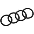 Audi Rings Black Edition Emblem Blackline Logo Svart 27,3cm