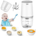 Miniatyrbillede 1 af 5: Mini Blendere Til Baby, Mini Foodprocessor, 300ml Baby Blender, Mini Elektrisk Hakker, Mini Foodprocessor Med USB Opladning
