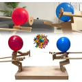 Miniatyrbilde 1 av 5: Håndlagde gjerdedukker i tre - 2024 Nytt Pop The Balloon-spill, Boom Of Balloons-spill, Punching Whack A Pack Balloons Man Battle Bots Arena Voksen Par