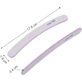 Miniatyrbilde 4 av 8: 15 stk. Neglefiler Profesjonelt Sett Buede Neglefiler 100/180 Korn Dobbeltsidig Smirkelbrett Manikyrverktøy for Hjem og Salongbruk A15 Pcs Curved  White