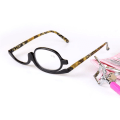 Miniatyrbillede 8 af 9: Forstørrelsesglas Makeup Briller Flip Down Linser Sort Stel Strength 1.50