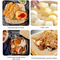 Miniatyrbillede 5 af 5: 100 stk. firkantede perforerede bagepapir til Airfryer 21,5*21,5cm