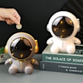 Miniatyrbild 4 av 5: Astronaut Spargris Rymdman Nattlampa Dubbel Användning Sparbössa Prydnad Stor Kapacitet Pojkar Flickor Spargris Pengar Box S Grey