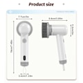 Miniatyrbillede 2 af 5: Sinoshi Spin Power Scrubber, 2024 Ny Elektrisk Spin Scrubber, Ledningsfri Power Spin Scrubber Genopladelig, Håndholdt Power Scrubber Spinbørste, Multifunktionel