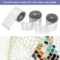 Miniatyrbilde 2 av 5: (100 x 4 cm, 3 ruller) Glasspeil mosaikkfliser, Mini Square M