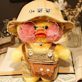 Miniatyrbillede 1 af 5: 30cm Sød Lalafanfan Cafe And Plush Legetøj Kawaii Lalafanfan And Dukke Blød Fyldt Dyr Plush Pude Fødselsdagsgaver Til Børn C4 25-30cm