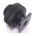Miniatyrbillede 1 af 2: 25mm højde videokamera stativ hot shoe sæde base 5/8 til 1/4 dobbelt skruer møtrikker stødsikker klemme jordskælsikker klemme forbindelse Connect-or adapter