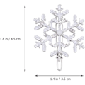 Miniatyrbilde 5 av 5: Snøflak Hårklipp Juler Snø Bobby Pins Legering Skinnende Hårnåler Julehårtilbehør Festgaver silver