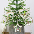 Miniatyrbilde 5 av 5: 6 stk trejulepynt Julepynt Ornamenter Dekorasjon av trejuletrær hengende til julepynt